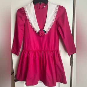 Peaches ‘n Cream Dress, girl’s size 8, fuchsia